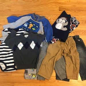 10 piece baby boy 18-24 month fall/winter lot